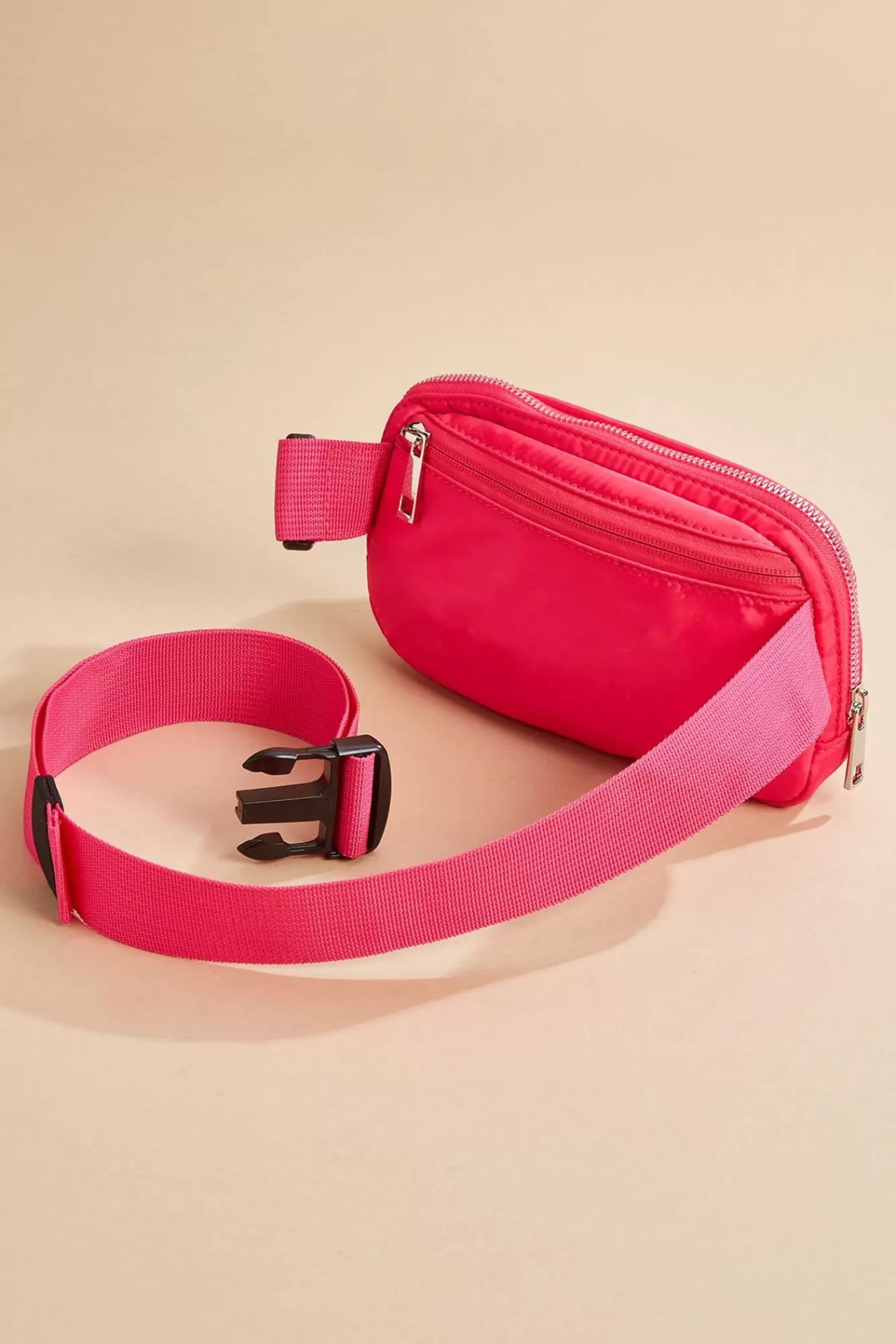 Women Versona Pink Nylon Sling Bag