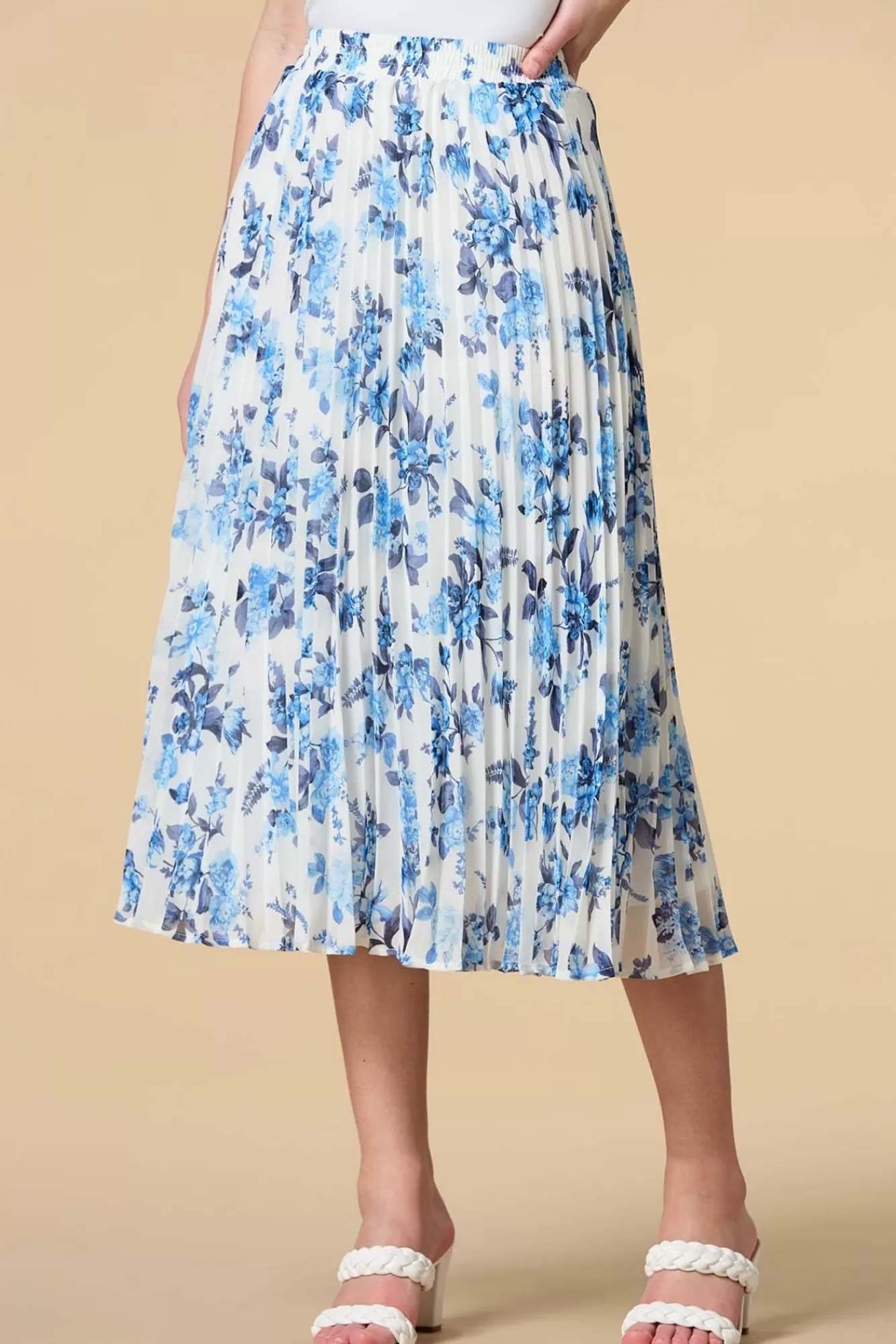 Women Versona Pleat The Heat Midi Skirt