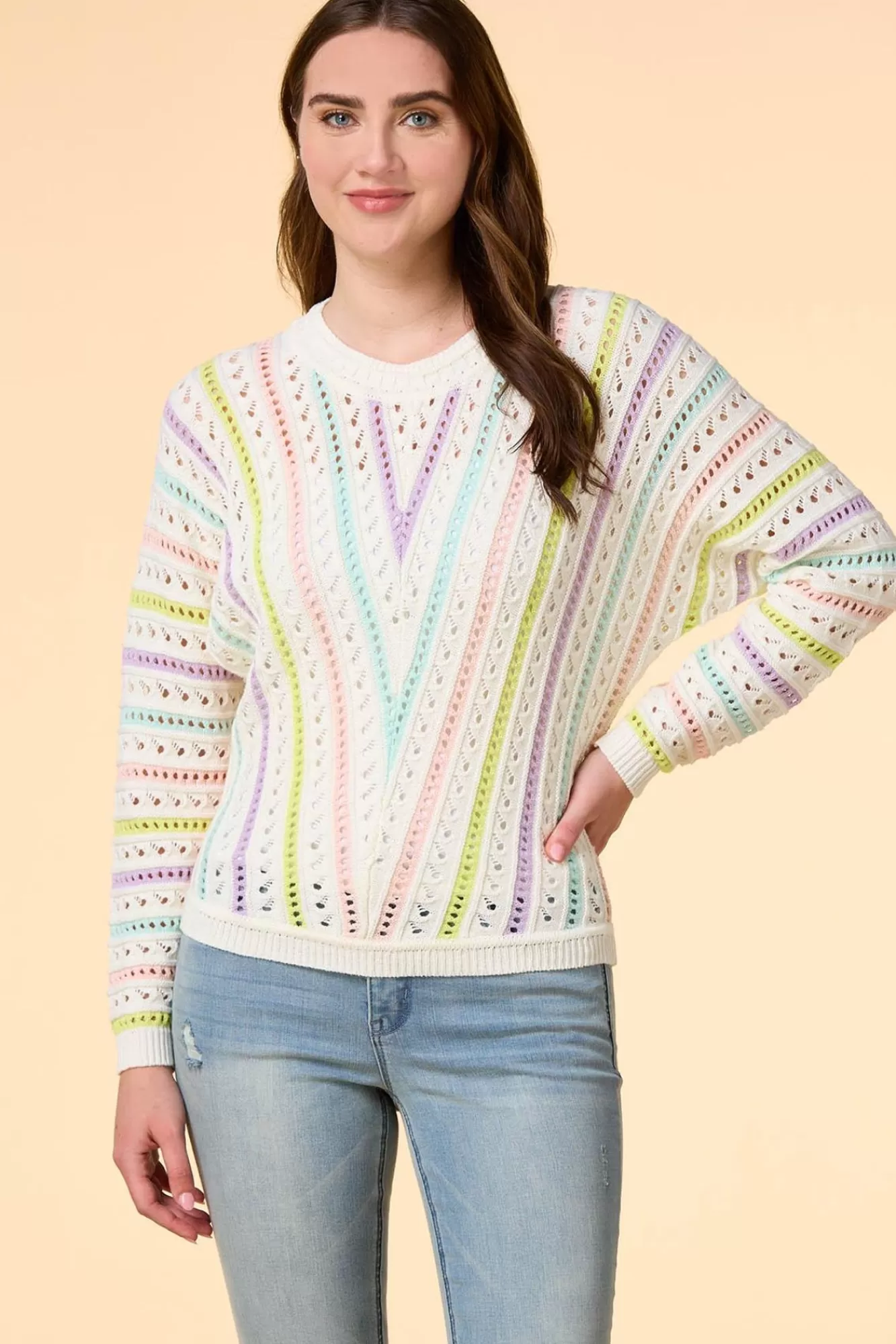 Women Versona Pretty In Pastels Sweater