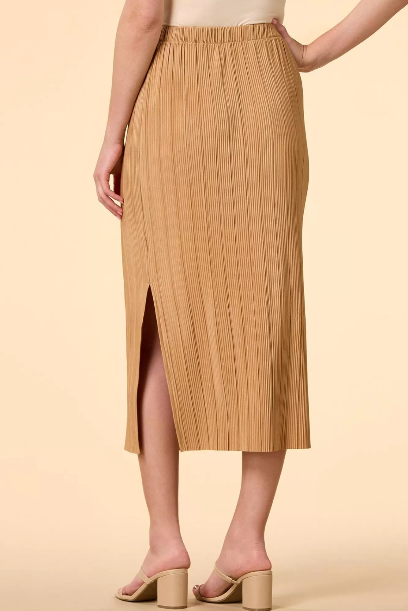 Women Versona Pucker Up Midi Skirt