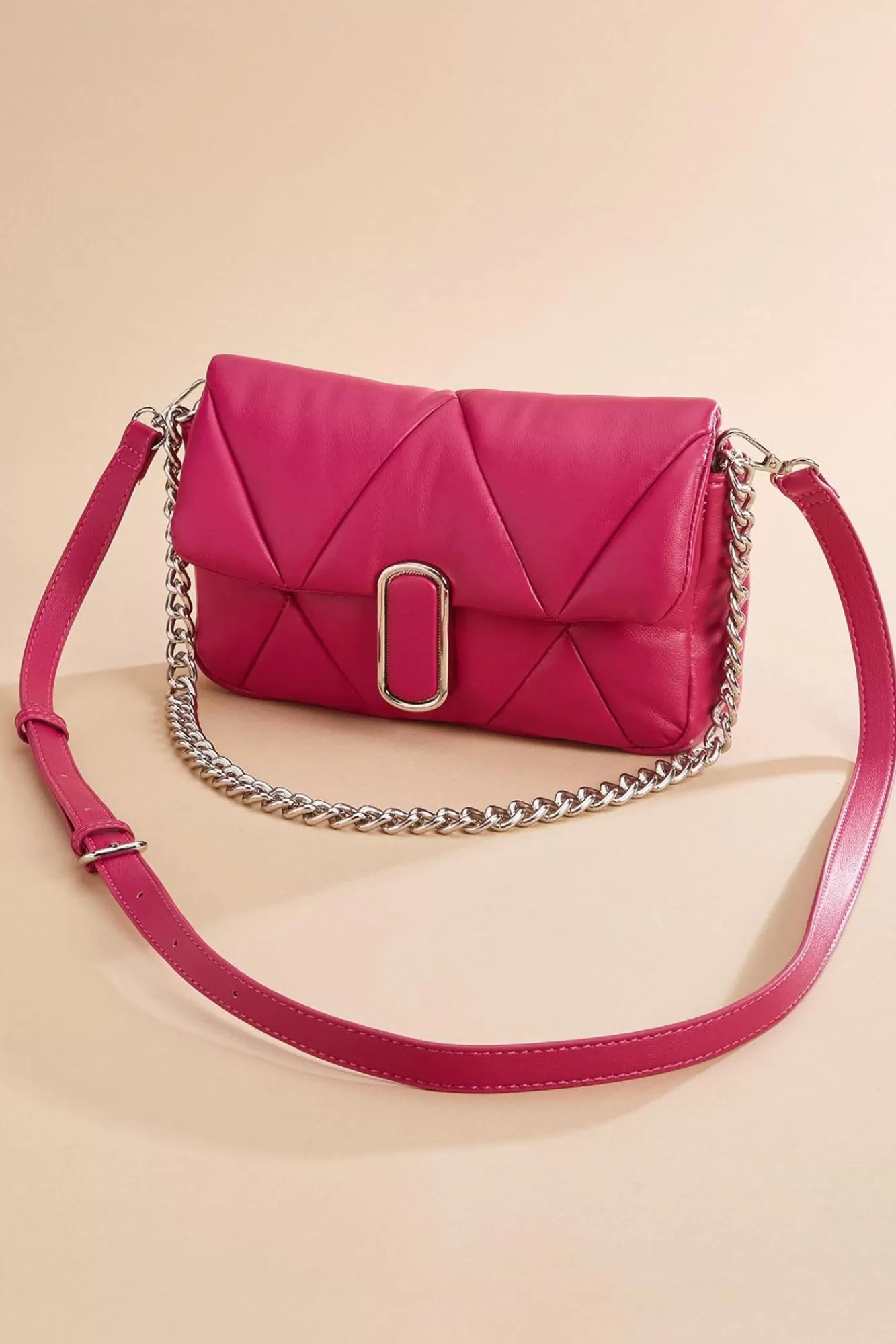 Women Versona Quilted Pink Crossbody