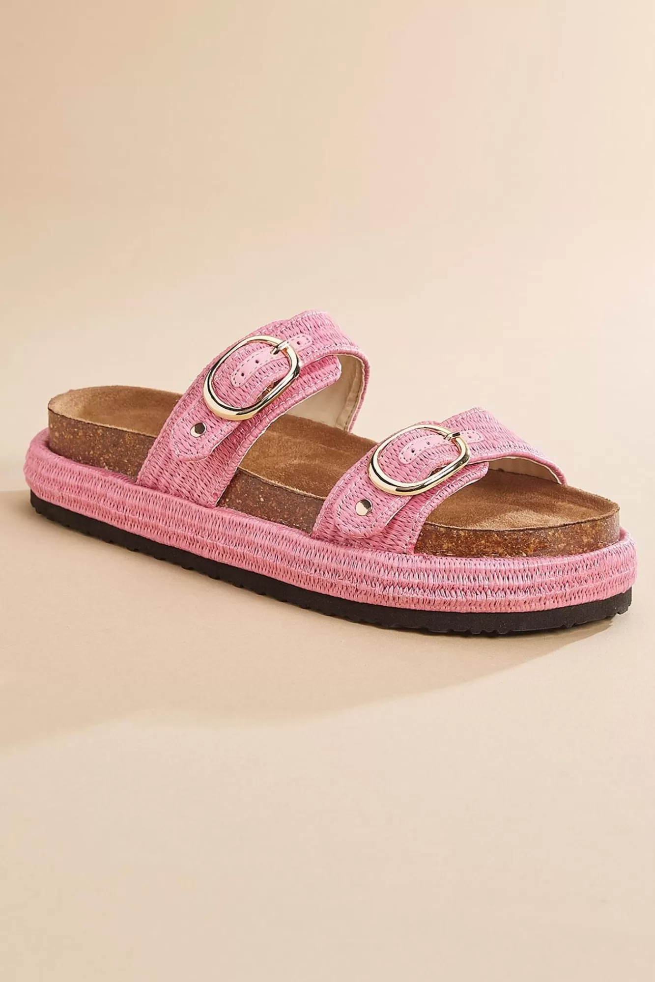 Women Versona Raffia Footbed Sandals