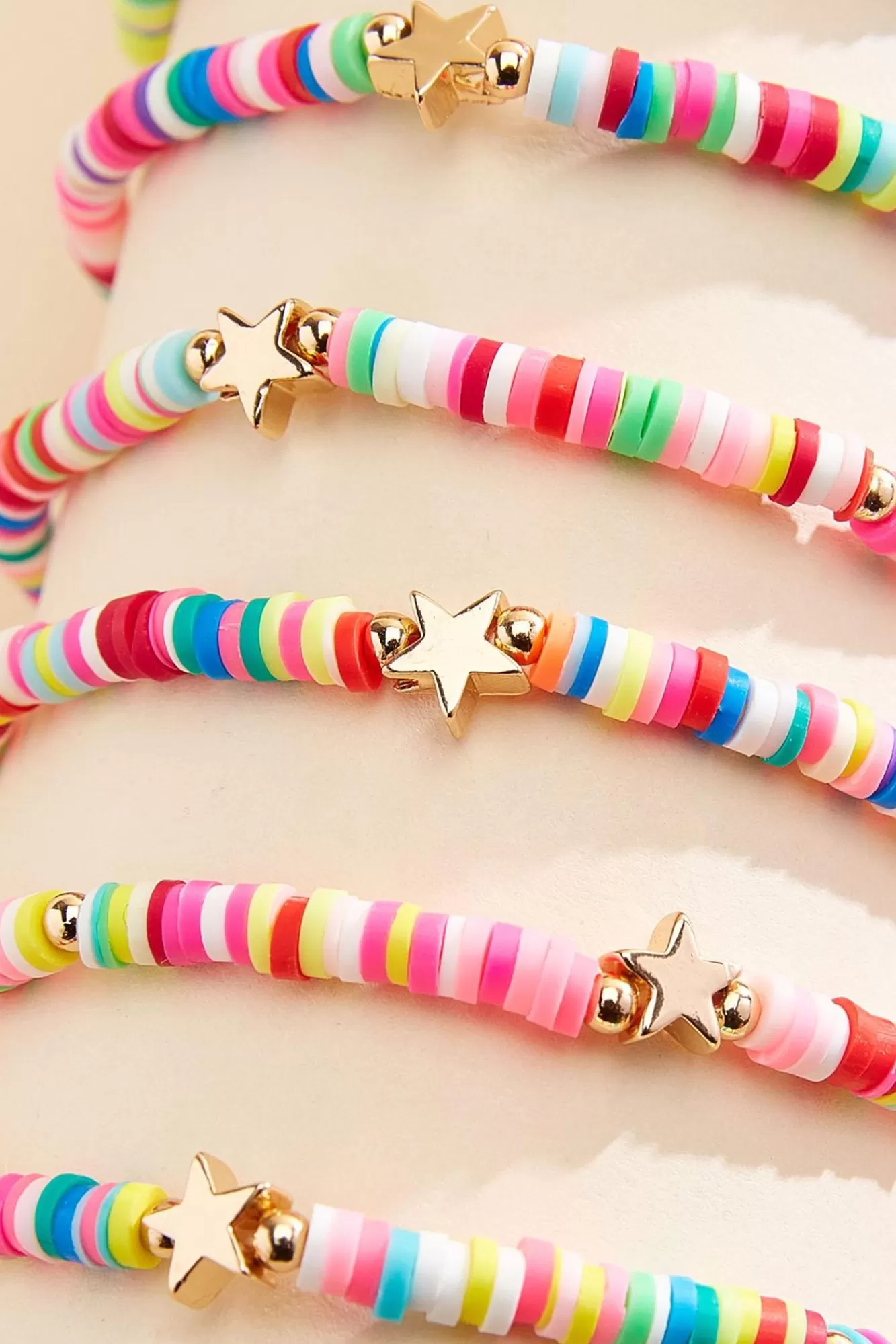 Women Versona Rainbow Disc Bracelet Set