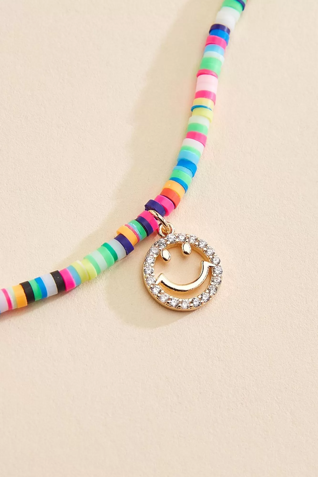 Women Versona Rainbow Smiley Charm Anklet