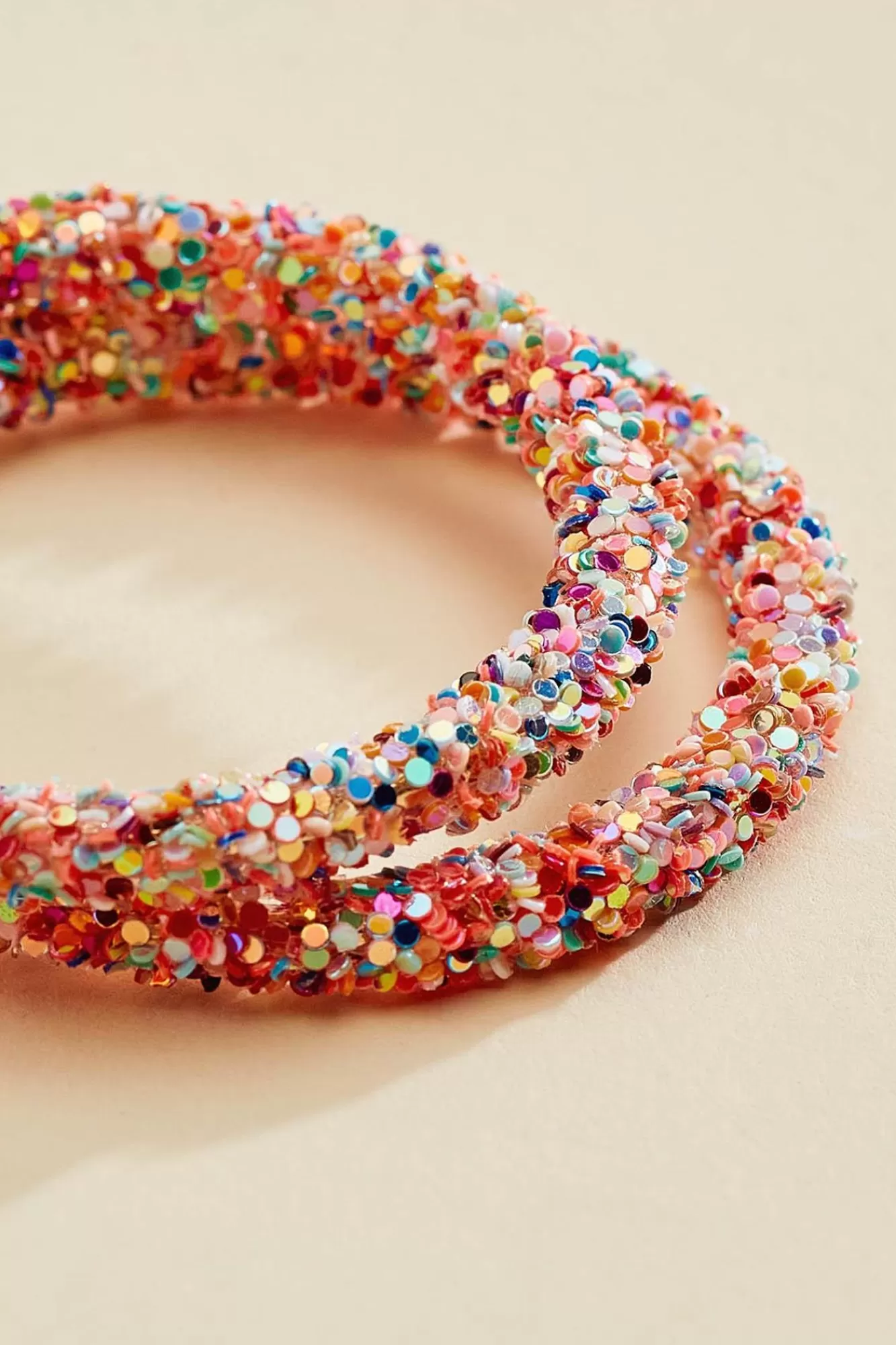 Women Versona Rainbow Sparkle Hoop Earrings