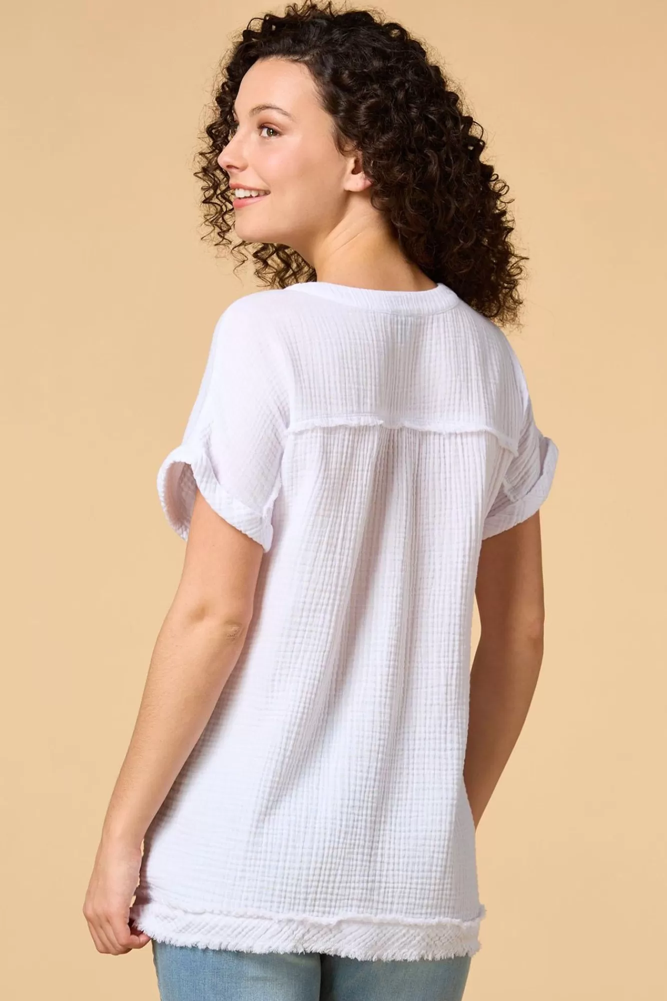 Women Versona Ripple Effect Topwhite