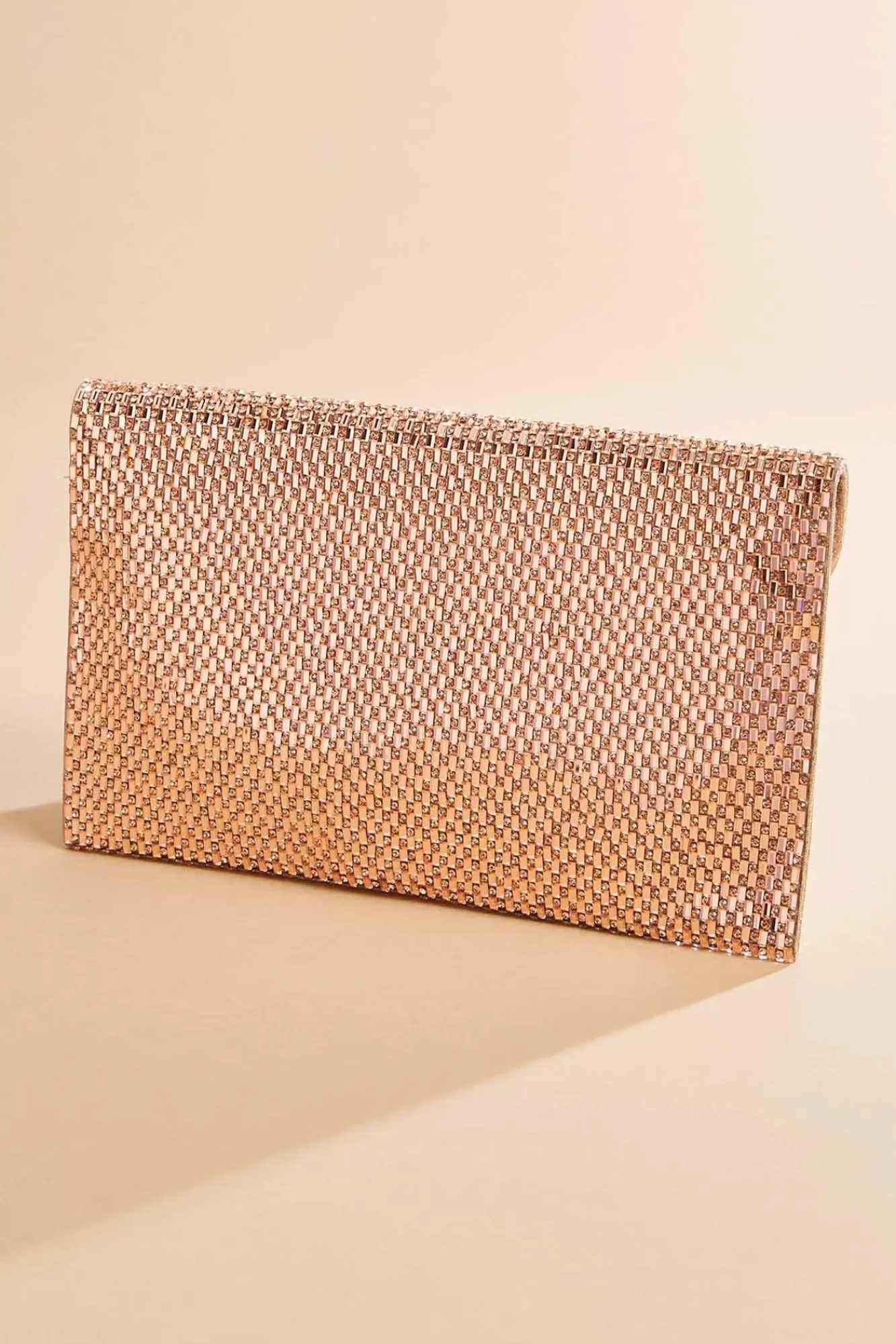 Women Versona Rose Gold Mesh Crossbody