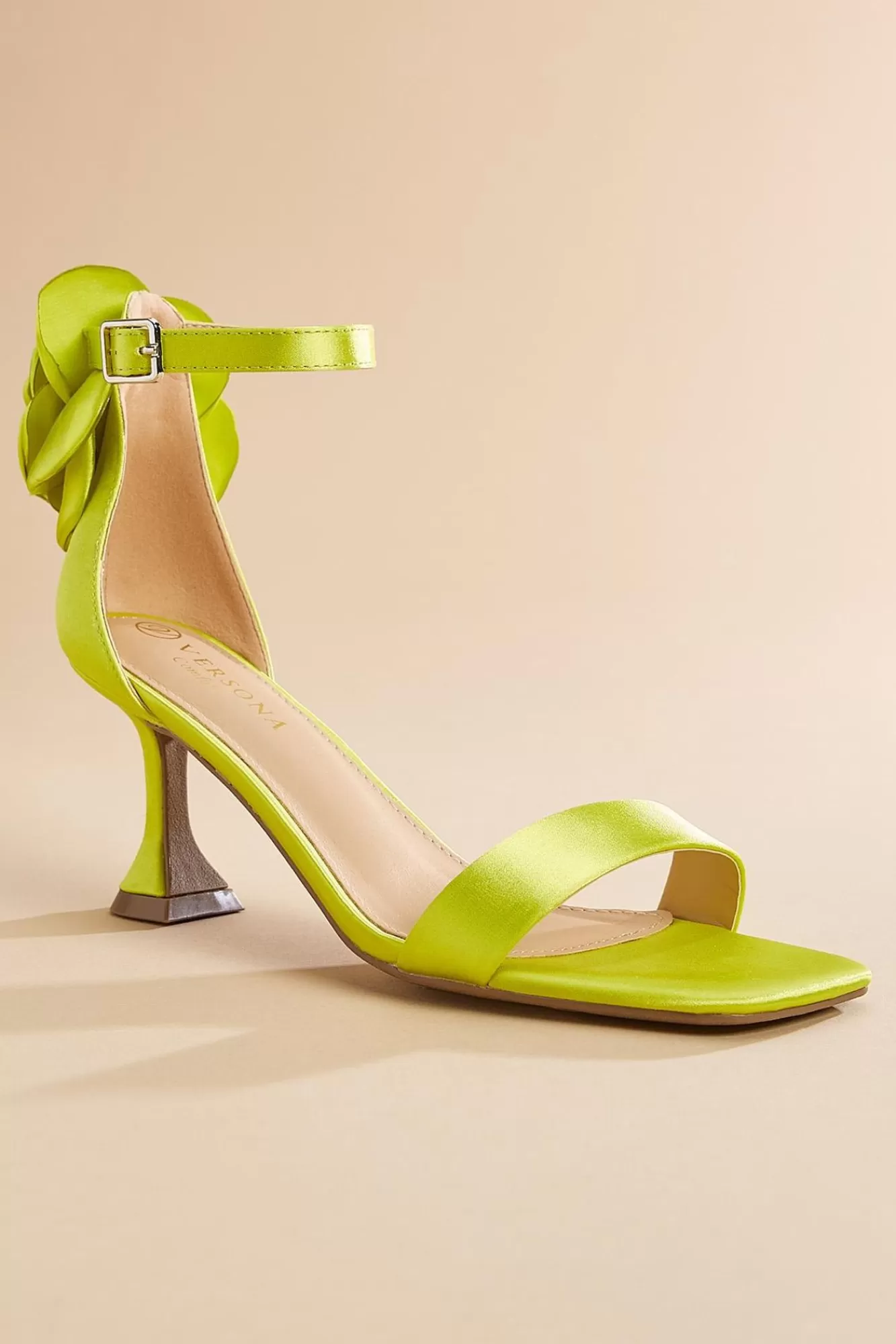 Women Versona Rosette Heeled Sandals