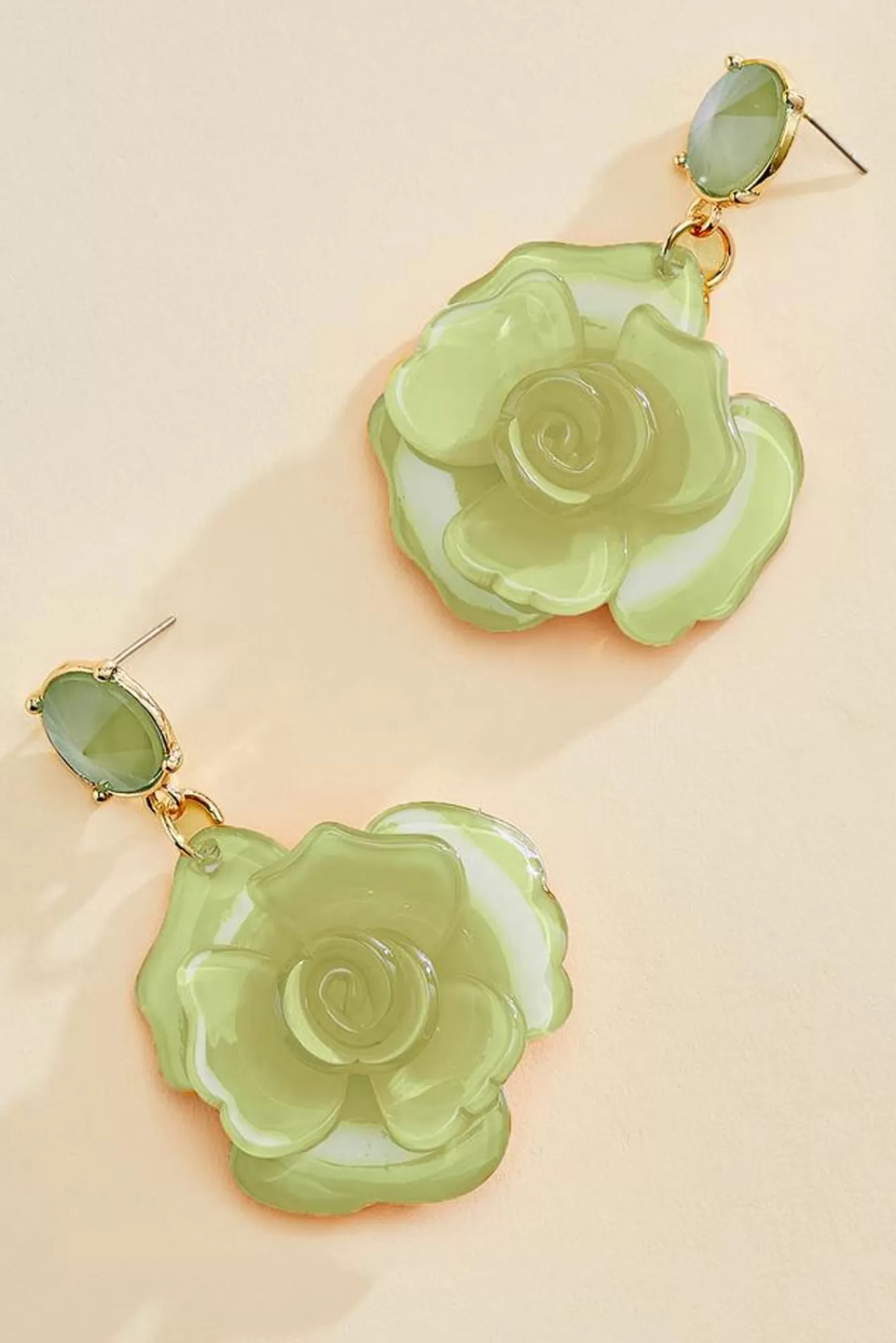 Women Versona Rubber Coated Petal Earrings