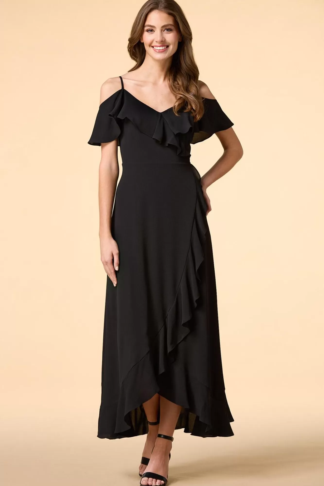 Women Versona Ruffle Rouser Maxi Dress