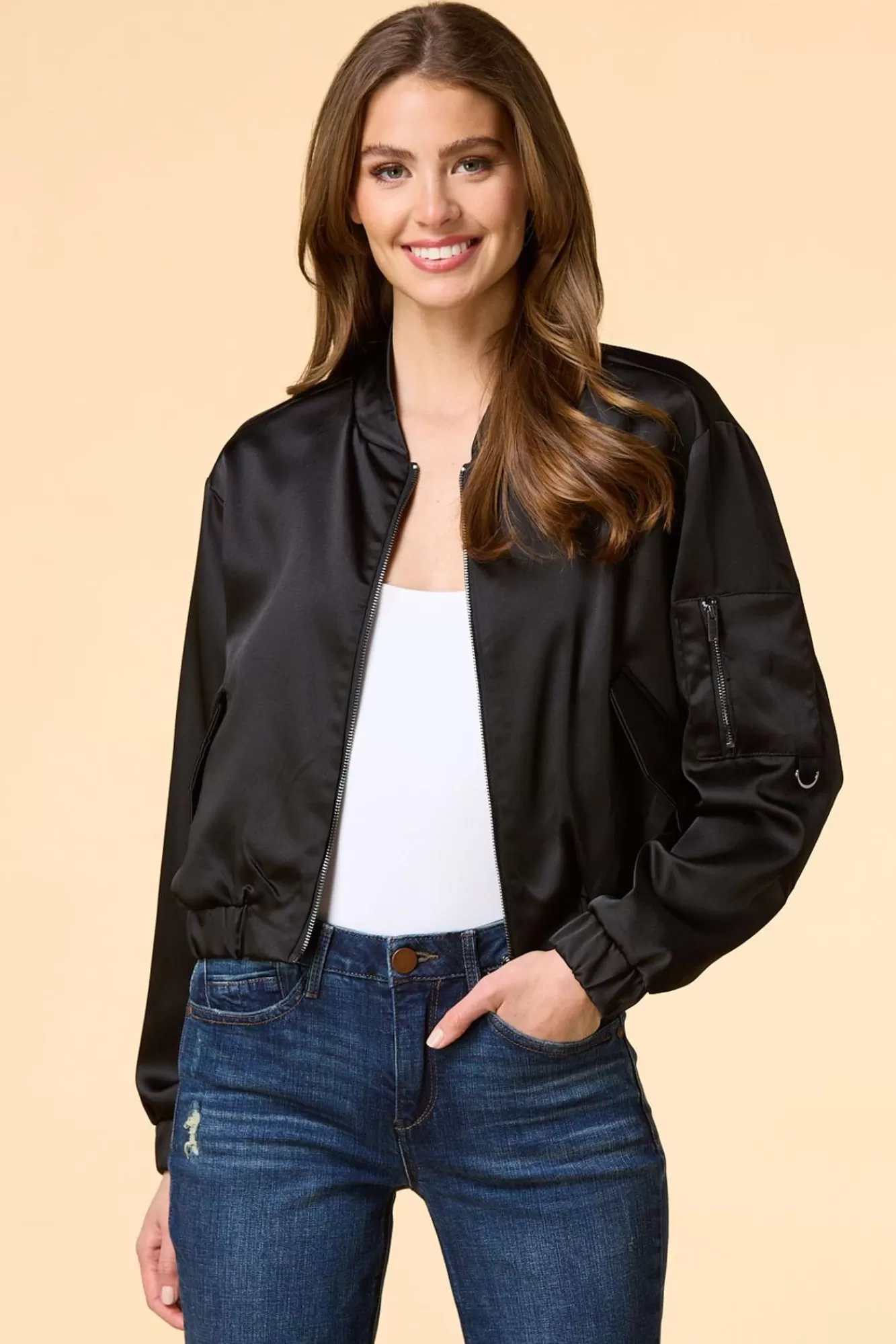 Women Versona Run For Cover Bomber Jacket