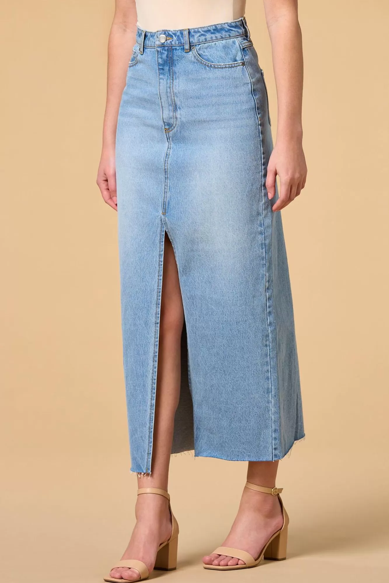 Women Versona Slit Decisions Maxi Skirt