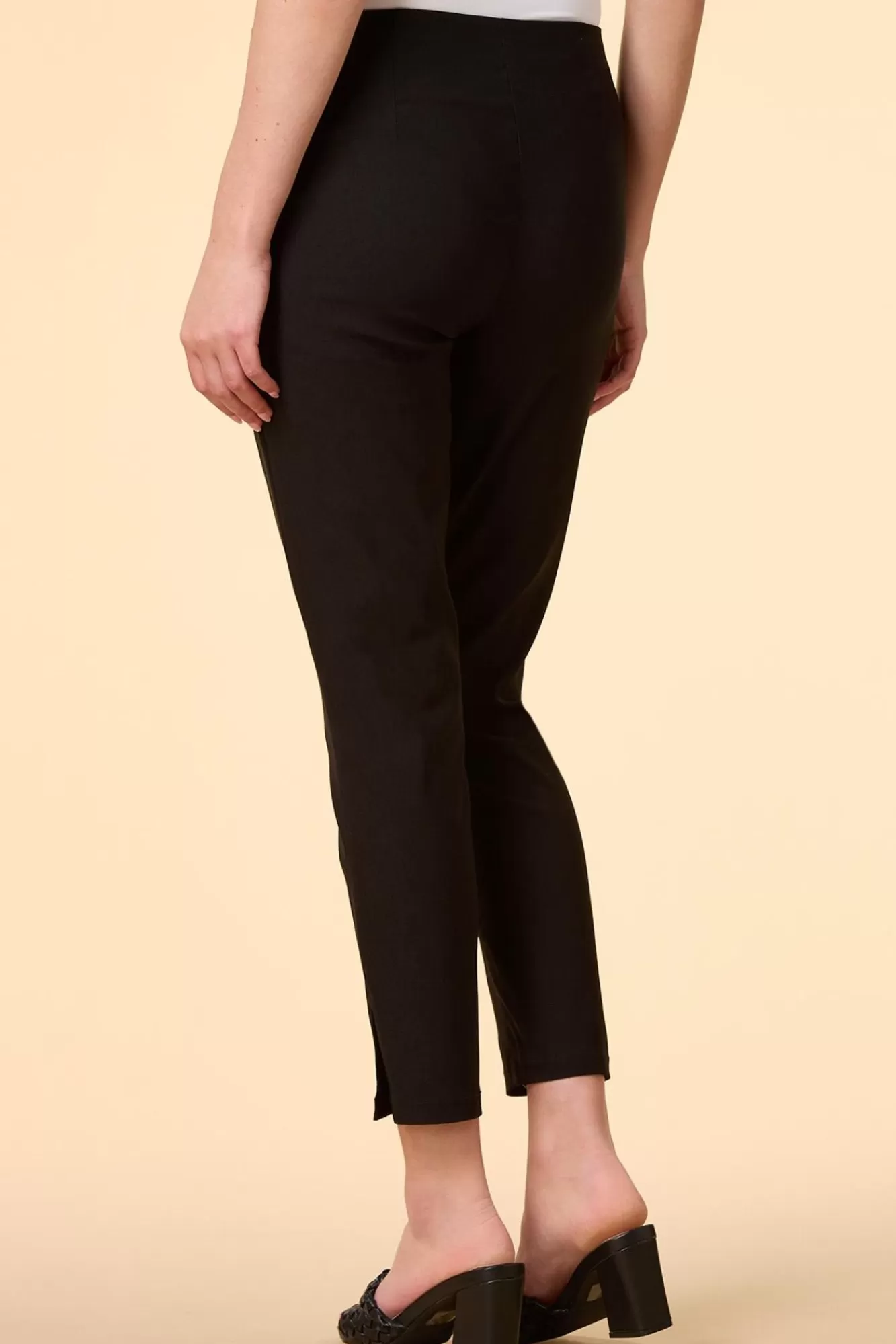 Women Versona Solid Bengaline Ankle Pants