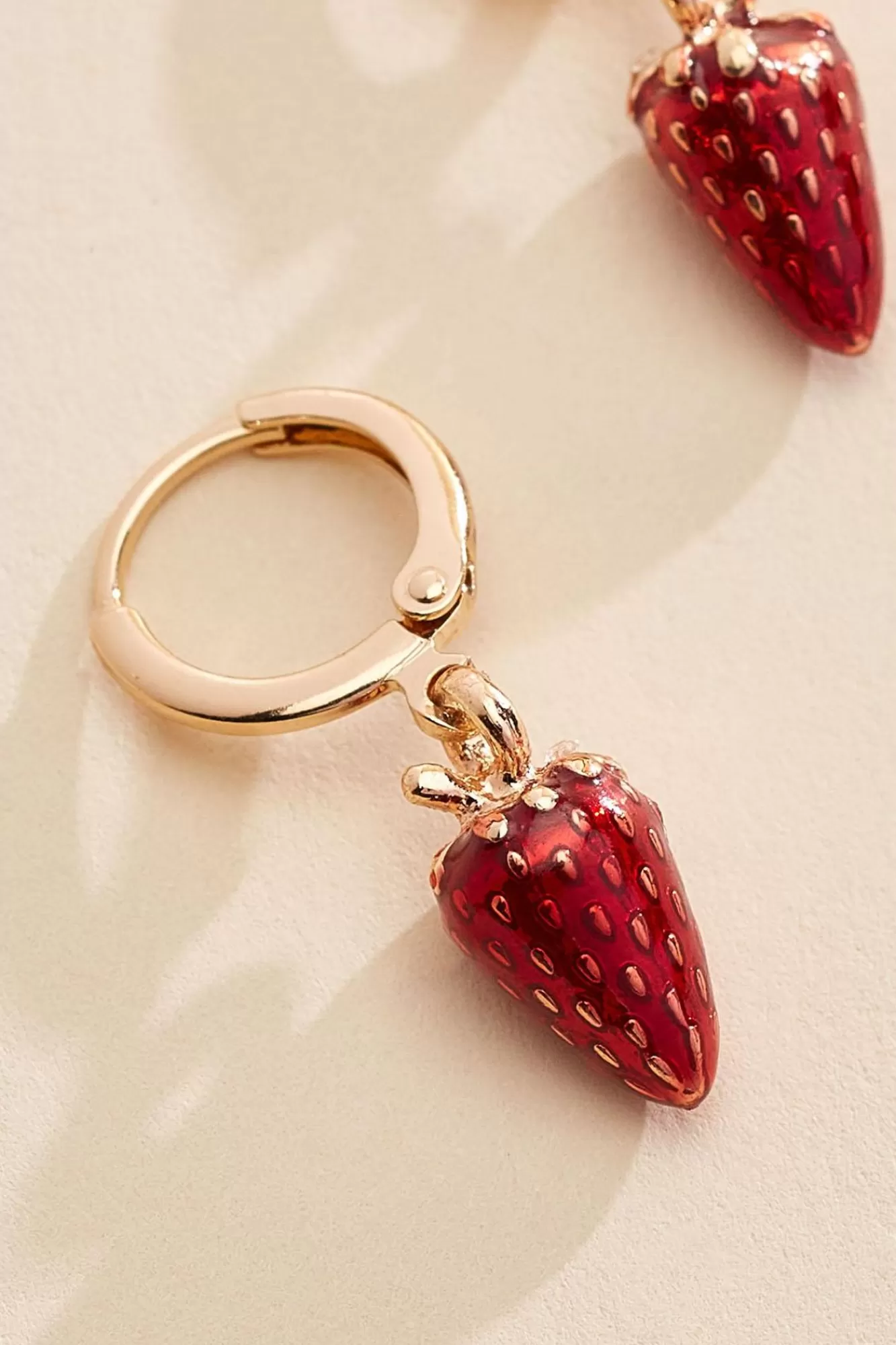 Women Versona Strawberry Huggie Hoop Earrings