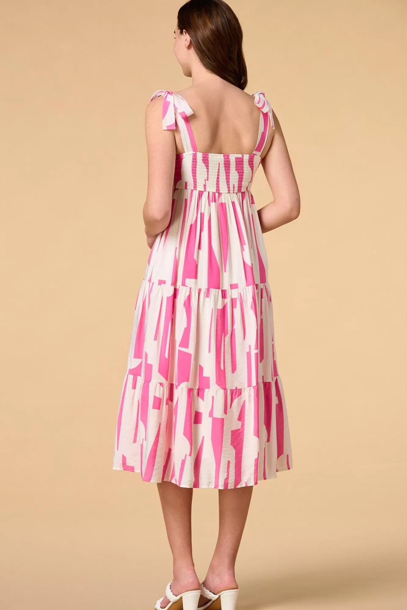 Women Versona Strawberry Swirl Midi Dress