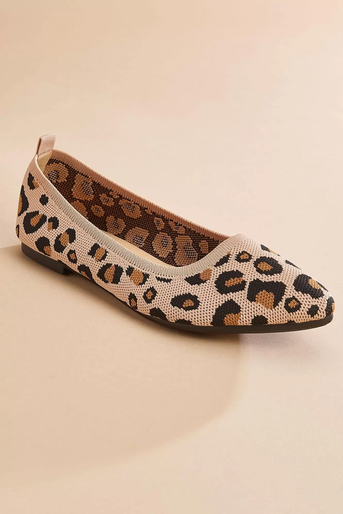 Women Versona Stretch Knit Leopard Flats