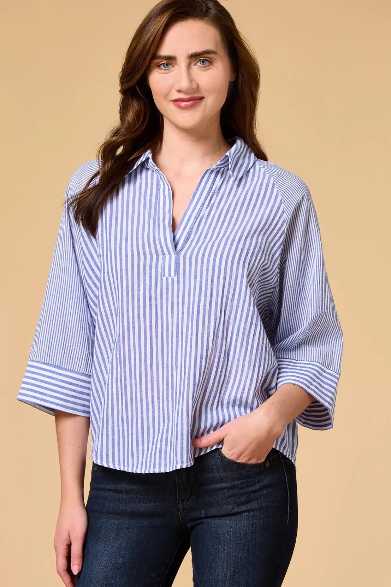 Women Versona Stripe Out Top