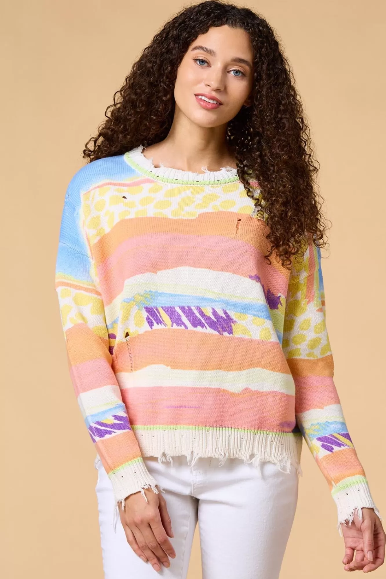 Women Versona Tequila Sunrise Sweater