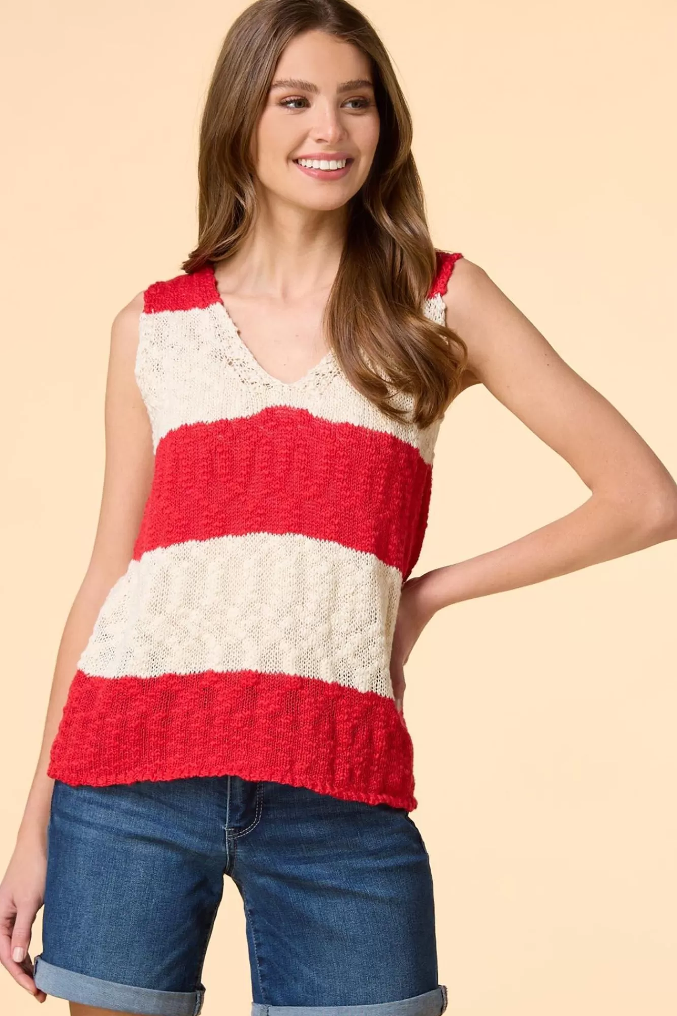 Women Versona Thirteen Stripes Tank