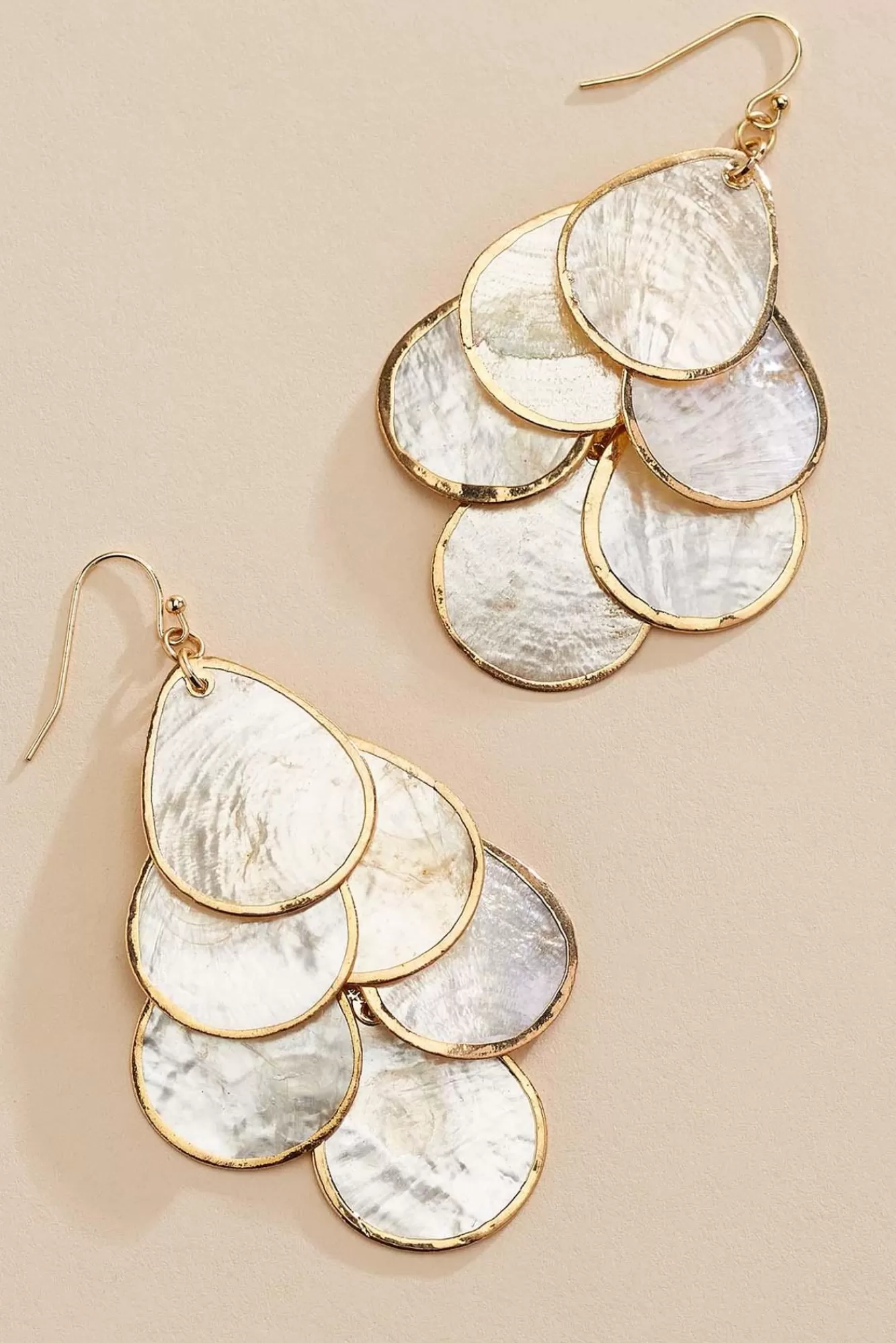 Women Versona Tiered Shell Dangle Earrings