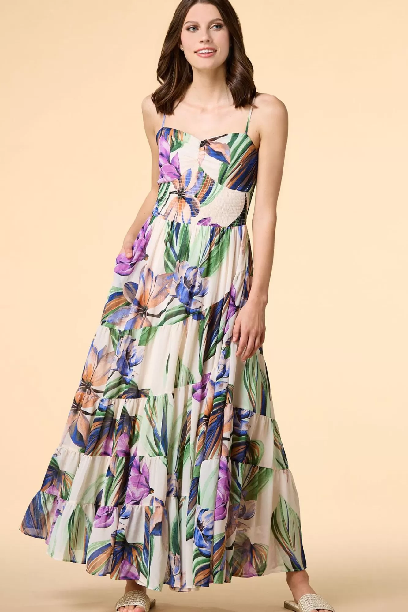 Women Versona Tropic Swirl Maxi Dress