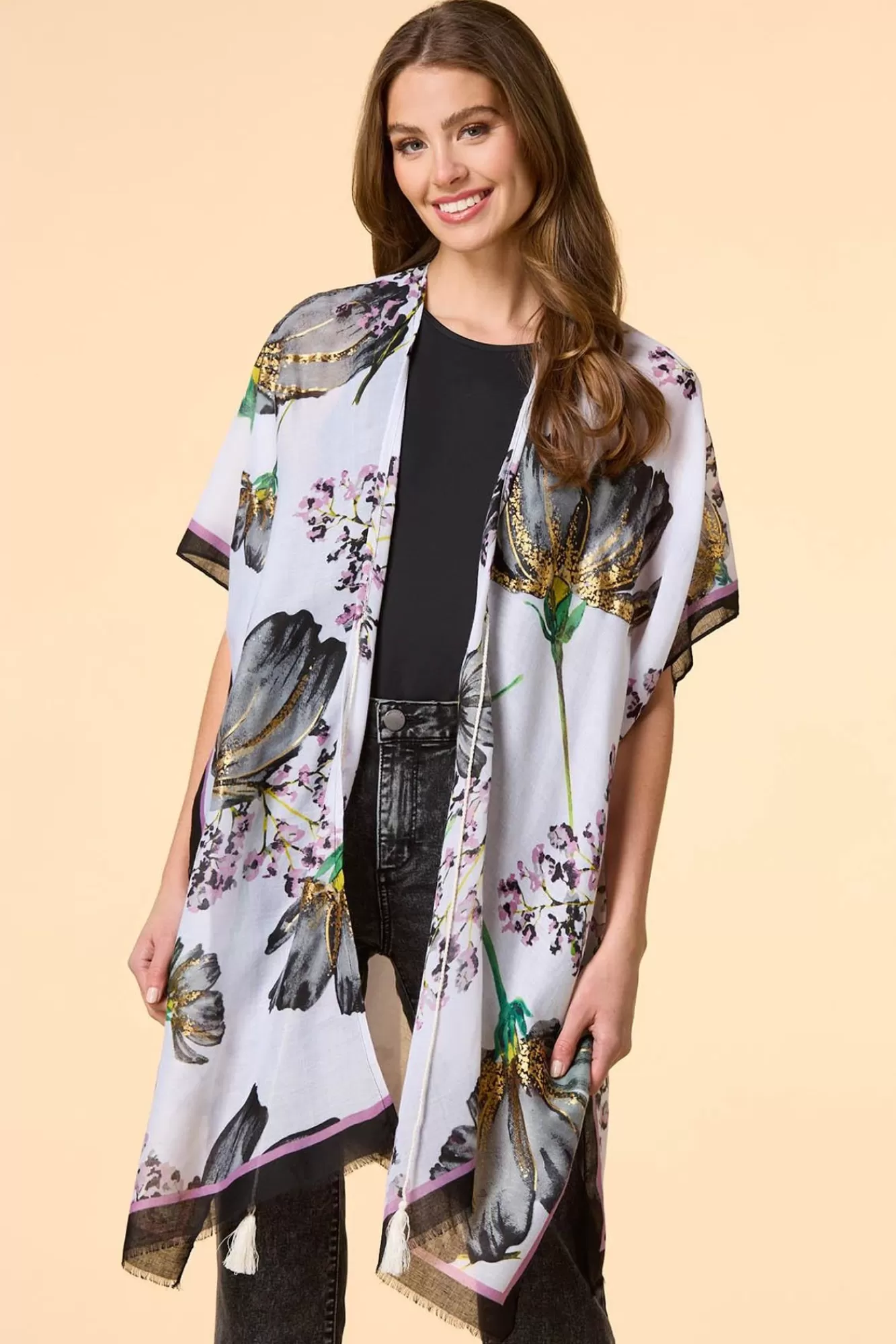 Women Versona Tulip Season Kimono