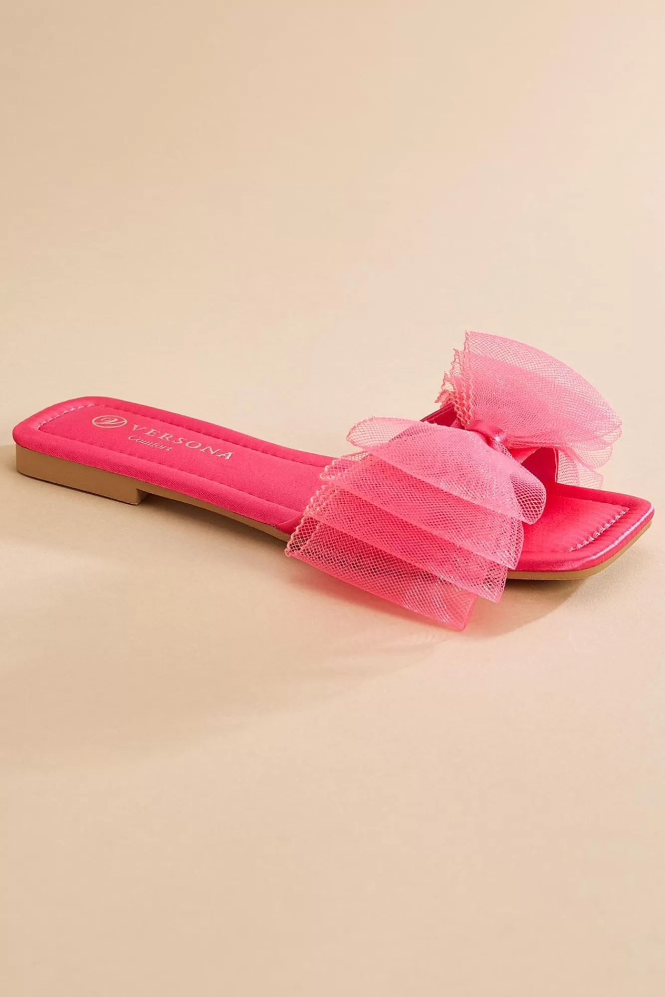 Women Versona Tulle Bow Slides