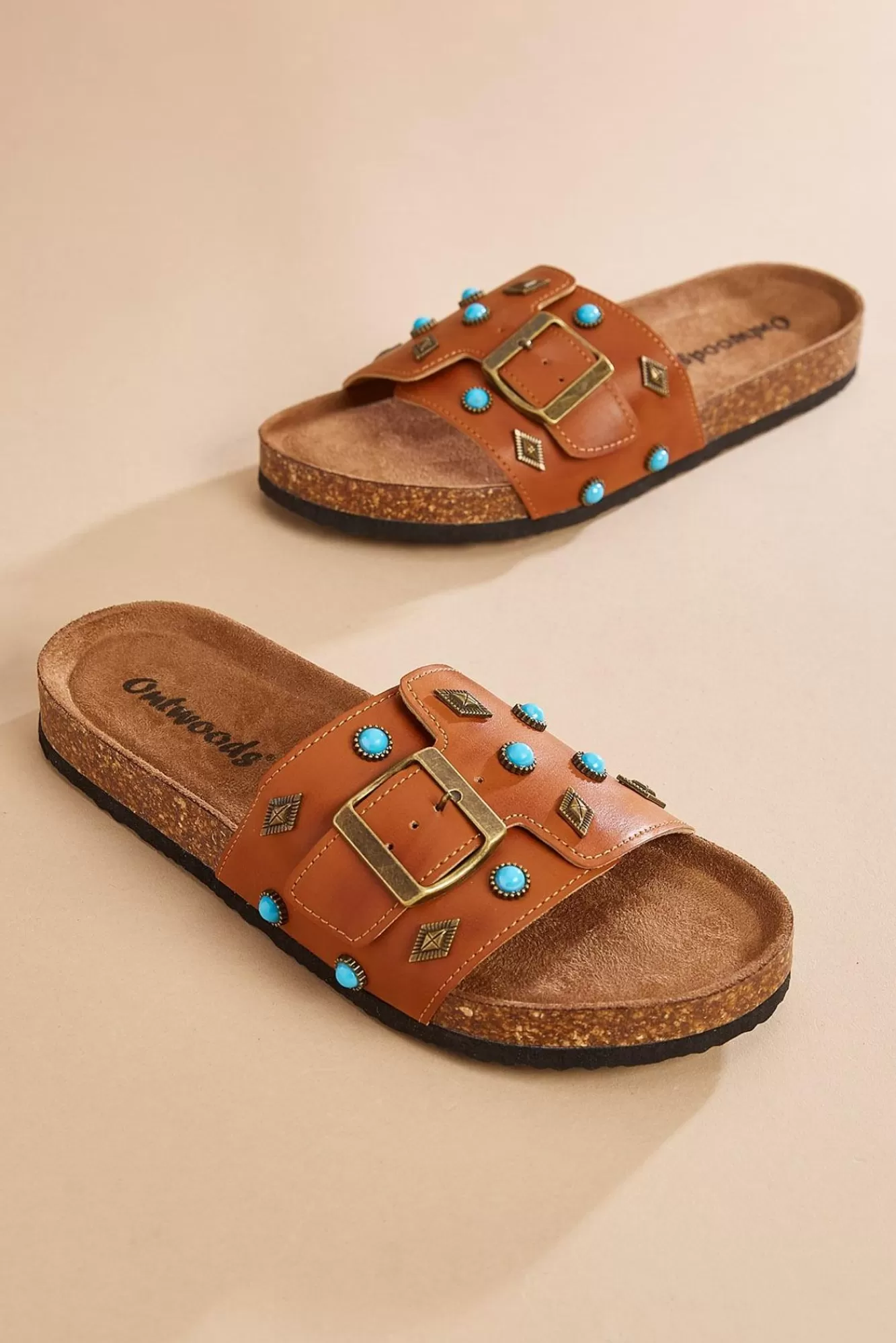 Women Versona Turq Stone Sandals