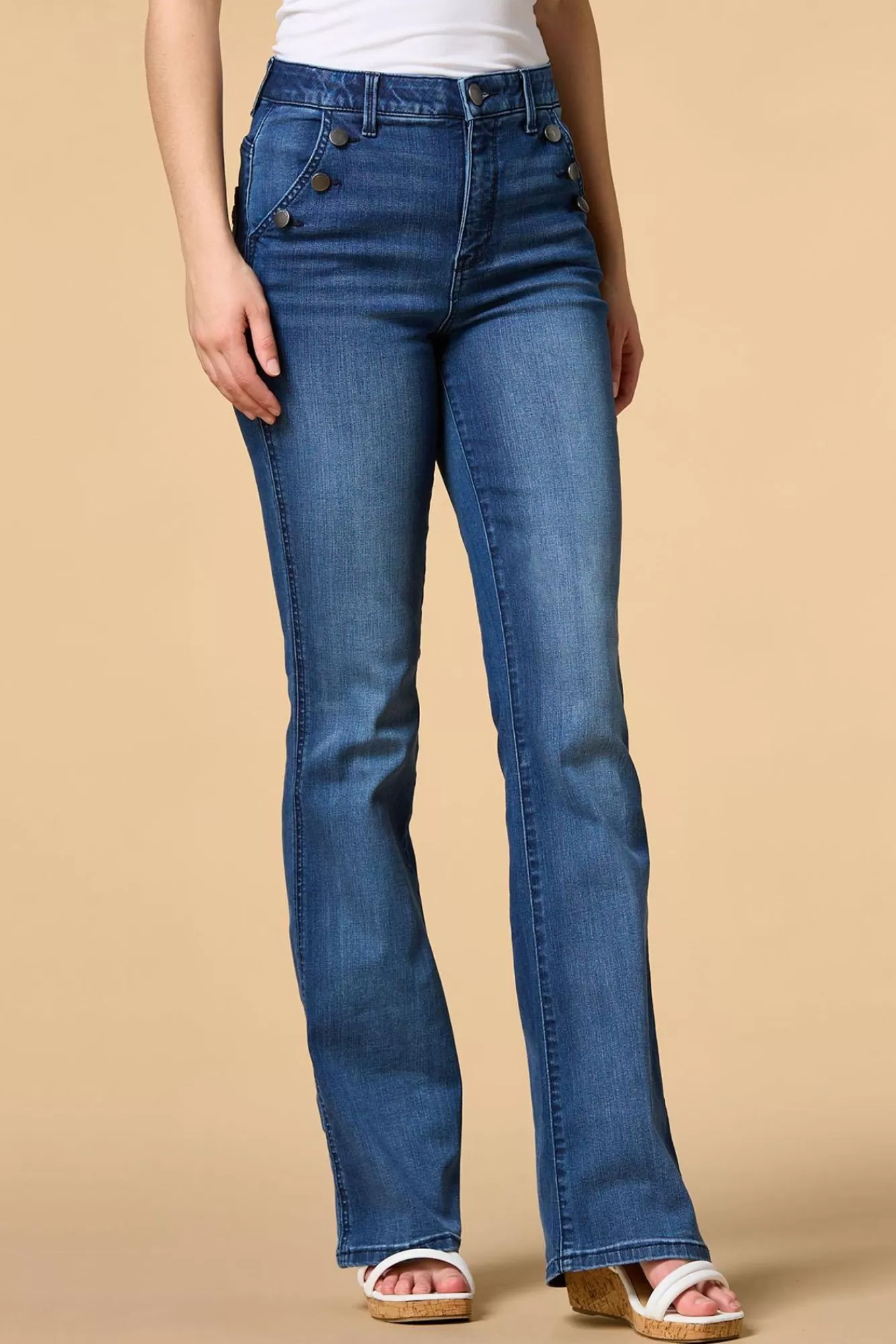 Women Versona Walking On Flare Jeans