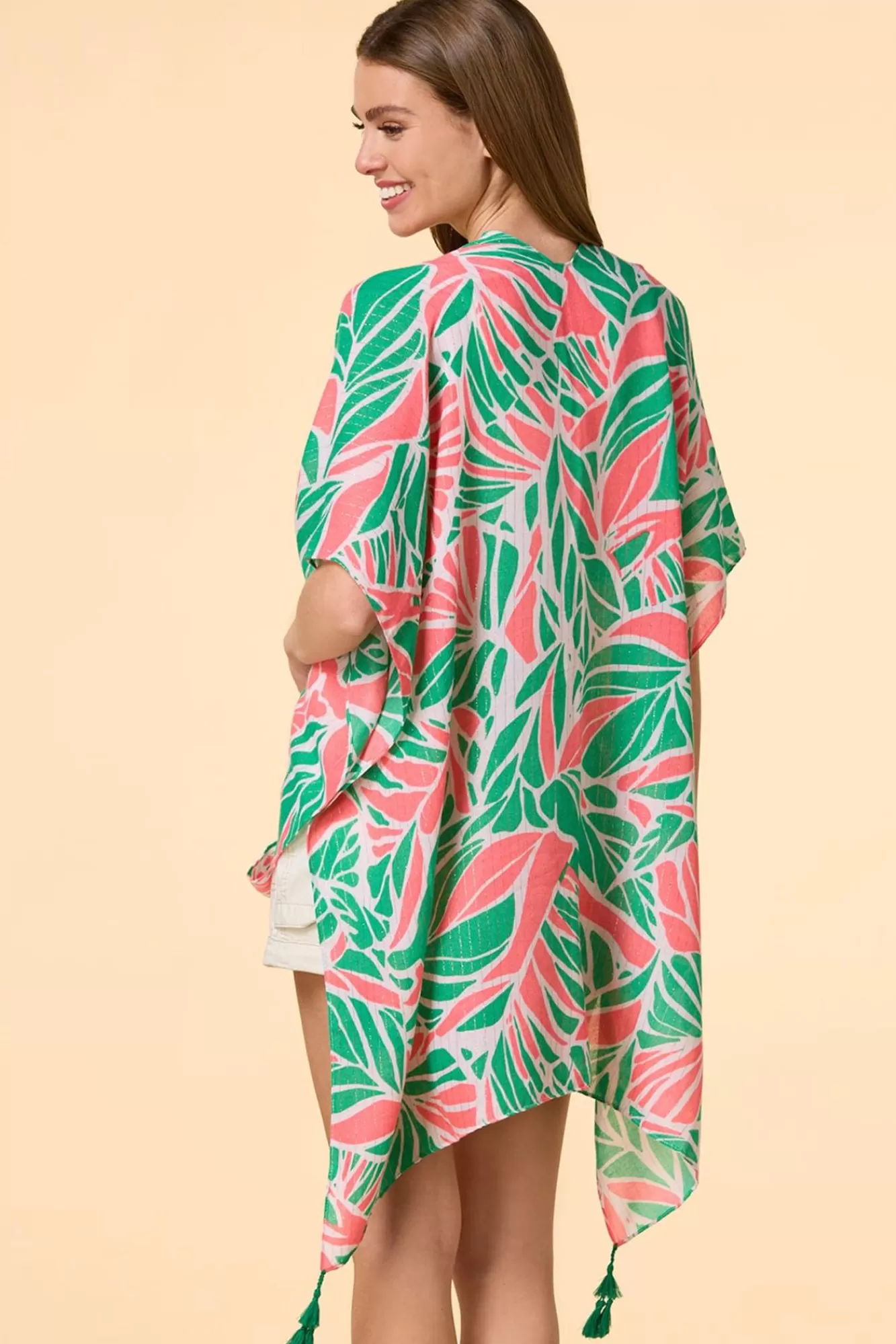 Women Versona Watermelon Rind Kimono