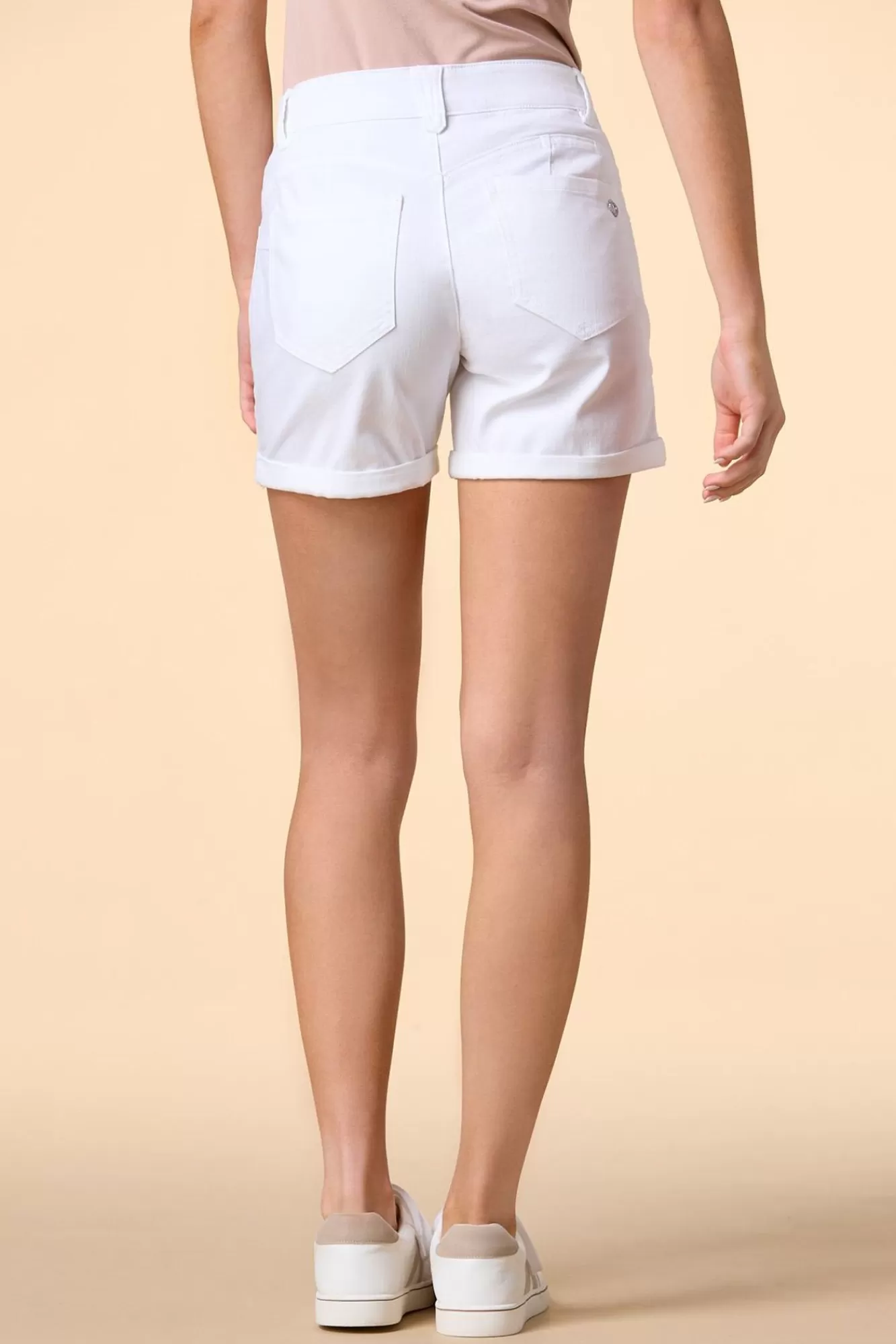 Women Versona White Light Shorts